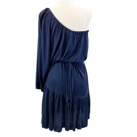 Marc Jacobs Womens Dress XS One Shoulder Navy Modal Rayon Softcore Balletcore - Picture 2 of 10